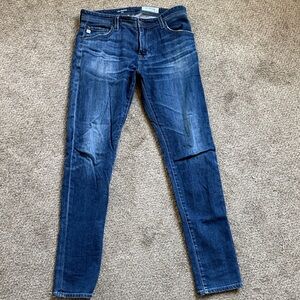 Ag Adriano Goldschmied Dark Blue Denim Men’s Jeans 33R
